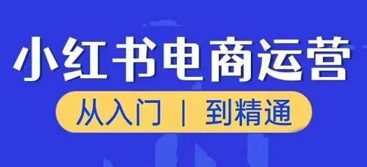 小红书电商运营课，从入门到精通 小红书电商入门教程